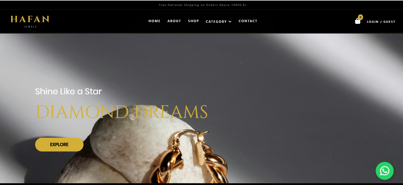 Haffan Jewels &mdash; project delivered by Zaid Ali
